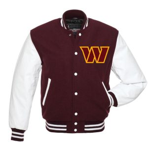 NFL Washington Commanders Letterman Jacket - White