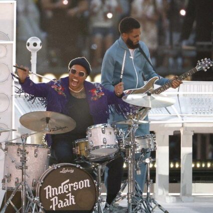 Anderson Paak NFL Super Bowl LVI Halftime Show Suede Fringe Jacket