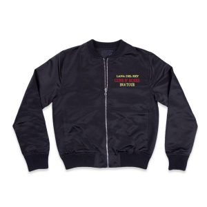 Lana Del Rey Guns N' Roses Black Bomber Jacket