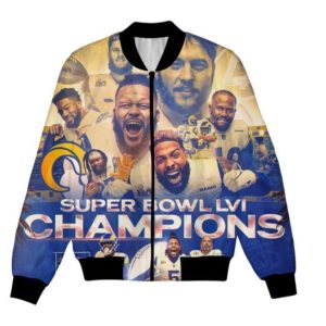 Super Bowl Champions LVI Los Angeles Rams Bomber Jacket