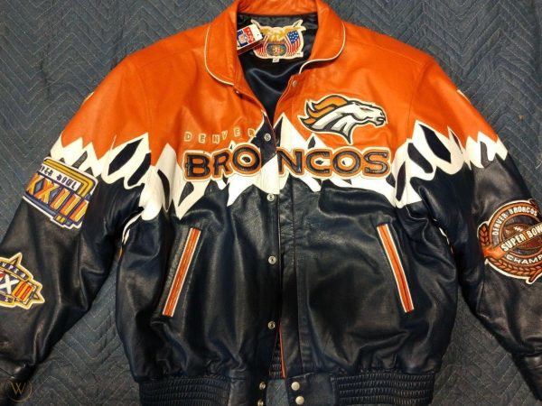 Super Bowl Xxxiii Denver Broncos Custom Jacket Made For Player By Jeff Hamilton