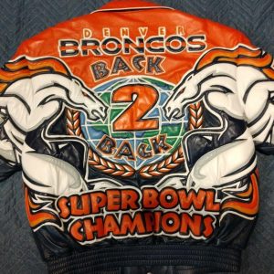 Super Bowl Xxxiii Denver Broncos Custom Jacket Made For Player By Jeff Hamilton