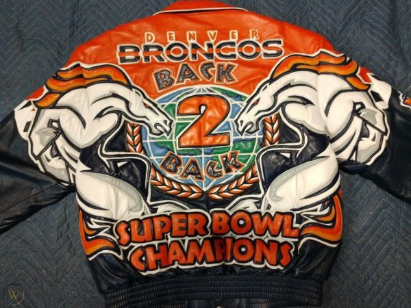 Super Bowl Xxxiii Denver Broncos Custom Jacket Made For Player By Jeff Hamilton