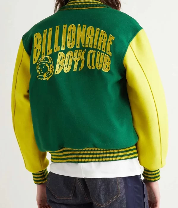 Billionaire Boys Club Appliquéd Felt Varsity Jacket