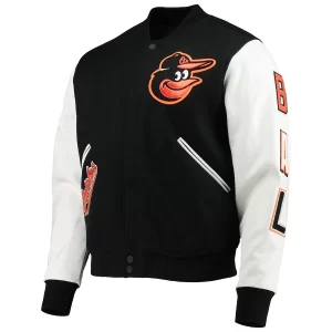 Baltimore Orioles Pro Standard Black/White Varsity Logo Full-Zip Jacket