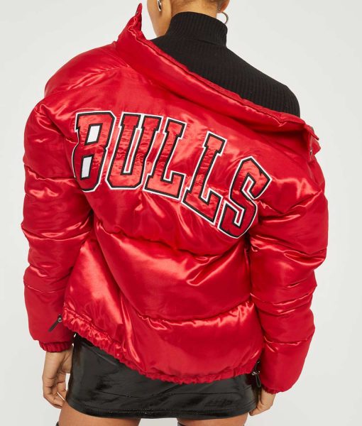 Chicago Bulls Red Puffer Jacket