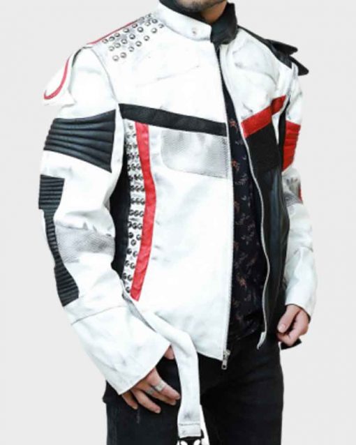 Carlos Descendants 3 Cameron Boyce Black And White Leather Jacket