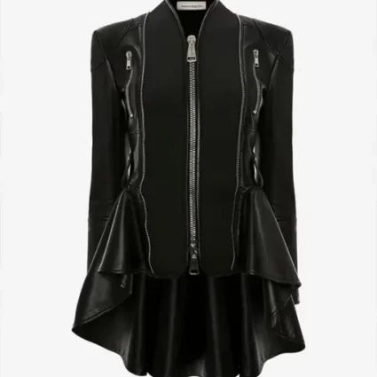 Elizabeth Kocianski Copeland WWE Raw 2022 Beth Phoenix Black Leather Jacket