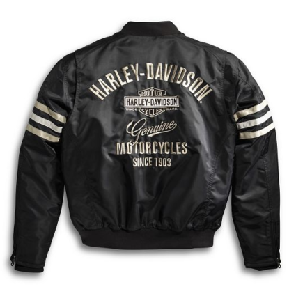 Harley Davidson Heritage Nylon Bomber Jacket