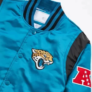 NFL Jacksonville Jaguars Blue Satin Jacket