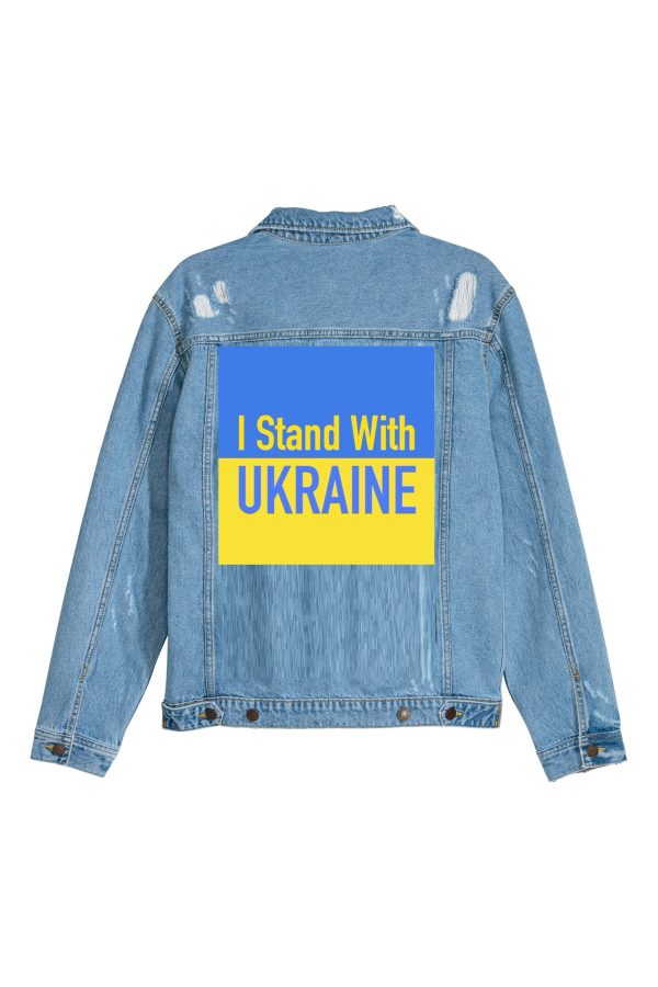 USA STAND WITH UKRAINE Denim Jacket