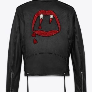 Blood Luster Motorcycle Black Leather Jacket