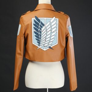 Shingeki no Kyojin Attack On Titan Cosplay Leather Jacket