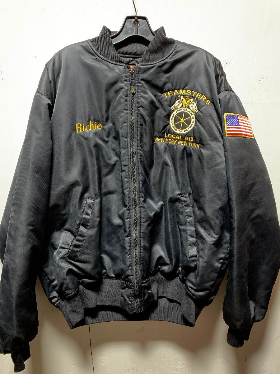 Teamsters Local 813 New York Satin Zip-up Jacket - A2 Jackets