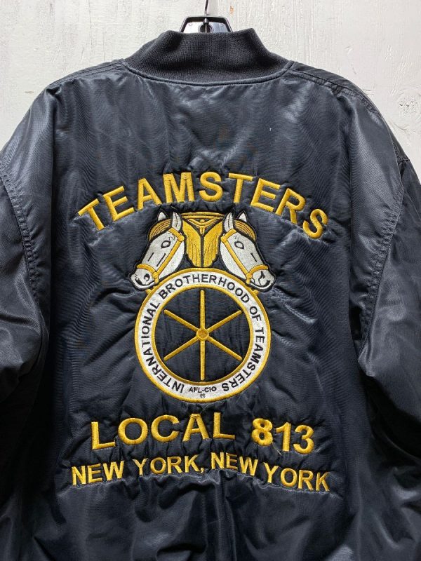 Teamsters Local 813 New York Satin Zip-up Jacket