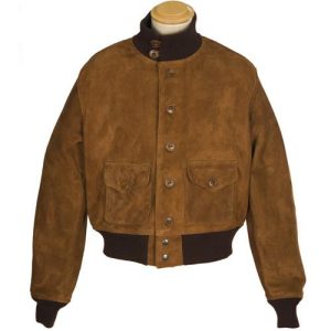 A-1 Suede Leather Flight Bomber Jacket