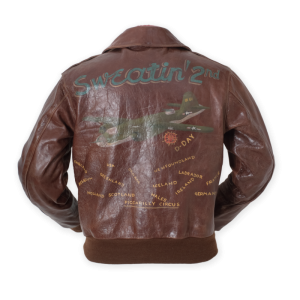 A2 557th Bomb Sqd 'Sweatin' 2nd' Leather Jacket