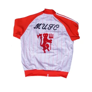 Adidas Manchester Red Stripe White United Track Jacket