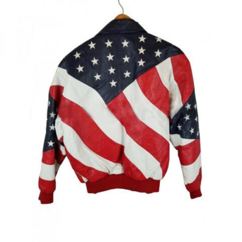 American Flag Leather Jacket - A2 Jackets