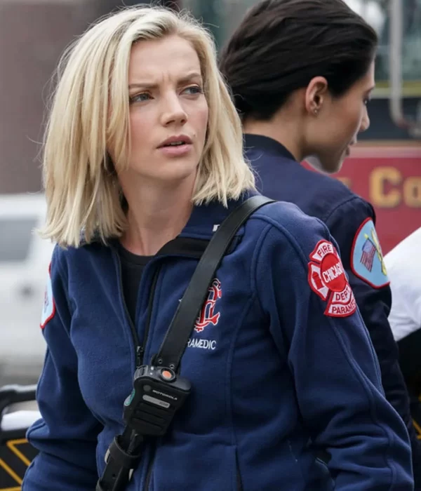 Chicago Fire Paramedic Blue Wool Jacket