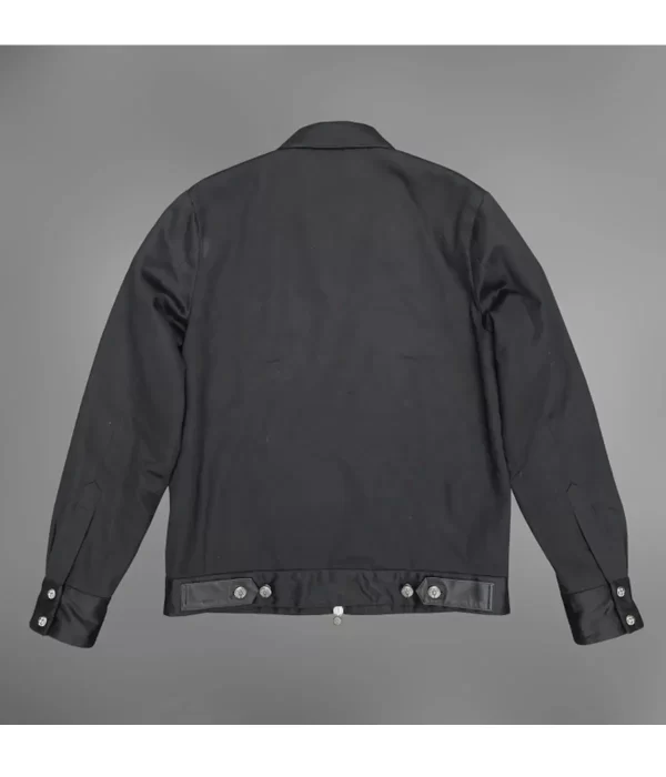 Chrome Hearts Black Cross Leather Patch Work Jacket