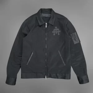 Chrome Hearts Cross Leather Patch Work Jacket