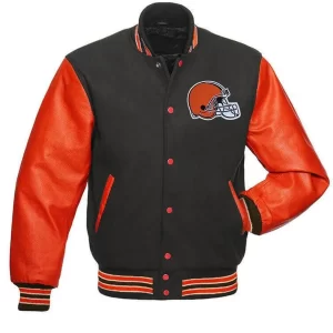 Cleveland Browns Black and Orange Jacket
