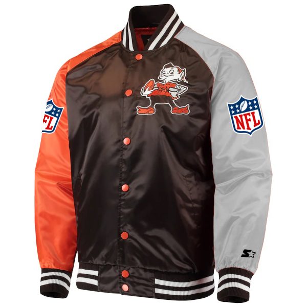 Greg Newsome Cleveland Browns Varsity Satin Jacket