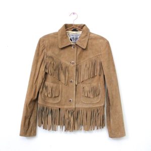 Garmentory Suede Fringe Jacket