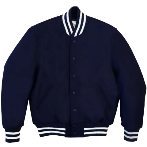 Navy Varsity Jacket Golden Bear