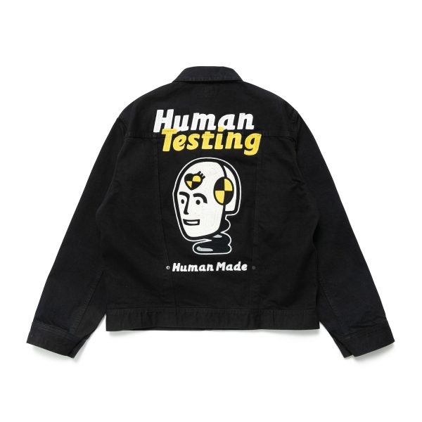 Human Testing Black Denim Jacket