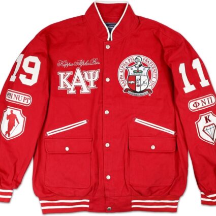 Kappa Alpha Psi Divine 9 S7 Mens Twill Racing Jacket