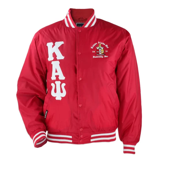 Kappa Alpha Psi Red Baseball Bomber Jacket