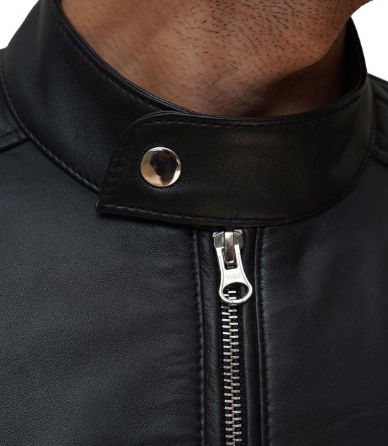 Lightweight Black Leather Jacket