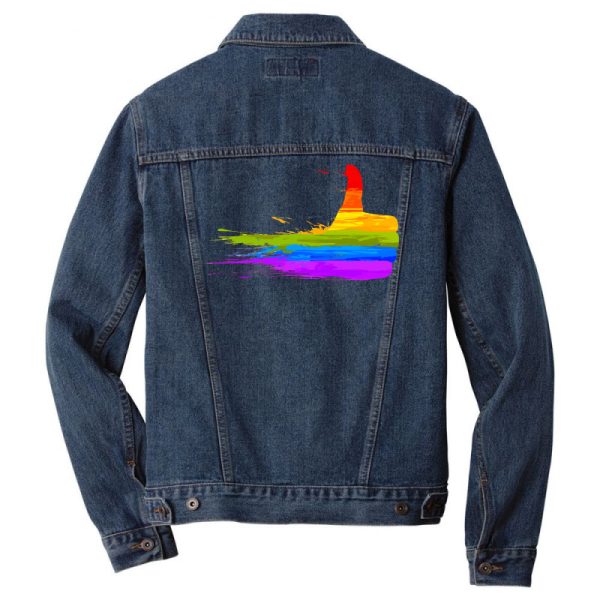 Men's Gay Pride Denim Jacket