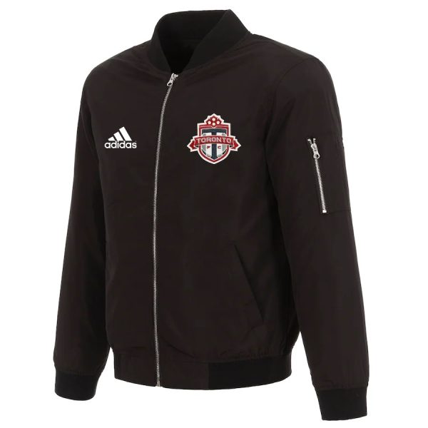 Toronto FC Black Nylon Full-Zip Bomber Jacket