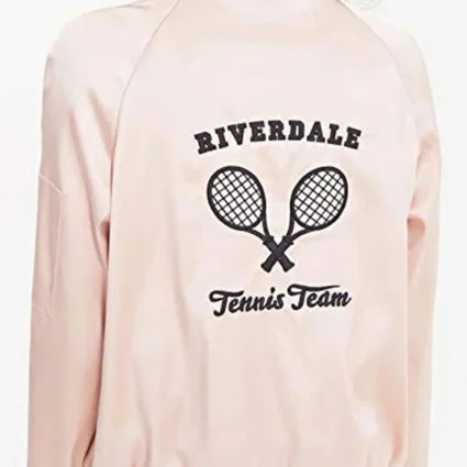 Riverdale Tennis Team Pink Varsity Jacket