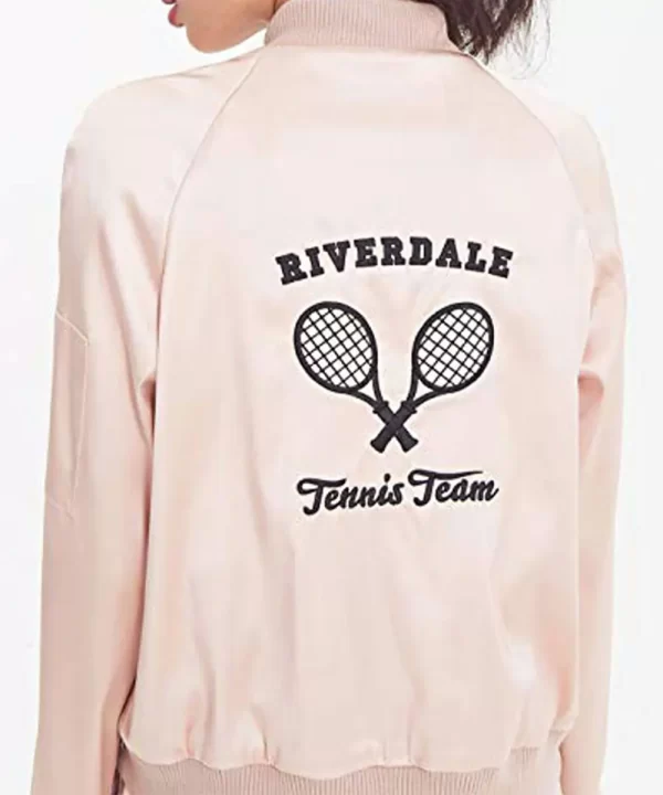 Riverdale Tennis Team Pink Varsity Jacket