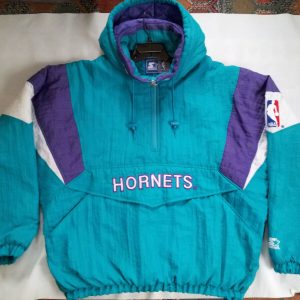 Starter Charlotte Hornets Zipp Pullover With Hood Jacket