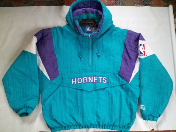 Starter Charlotte Hornets Zipp Pullover With Hood Jacket