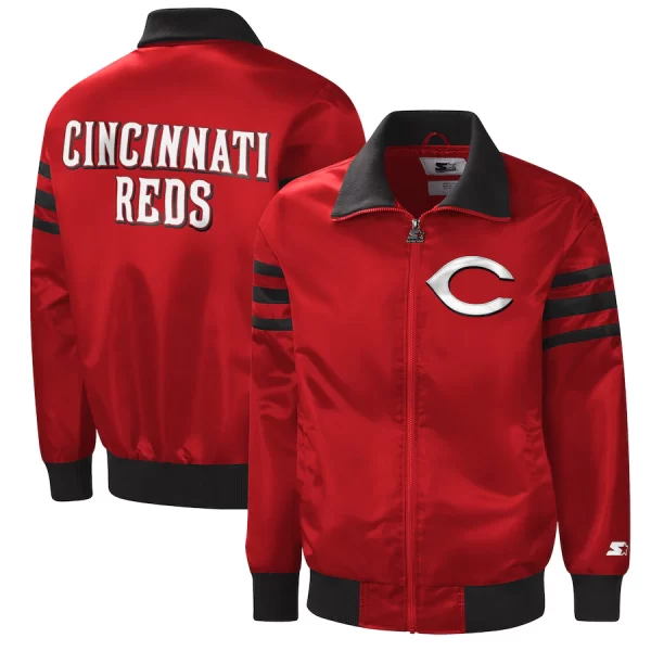Cincinnati Reds The Captain II Full-Zip Varsity Jacket