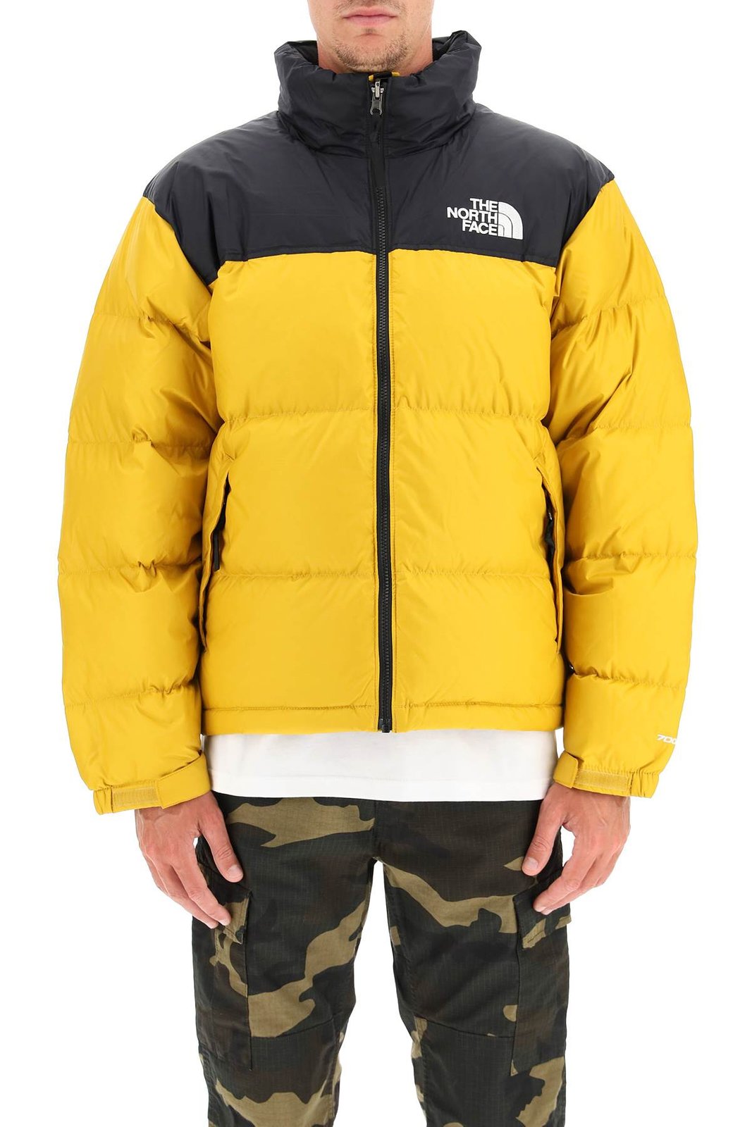 THE NORTH FACE Yellow & Black Down 1996 Retro Nuptse Puffer Jacket- A2 ...