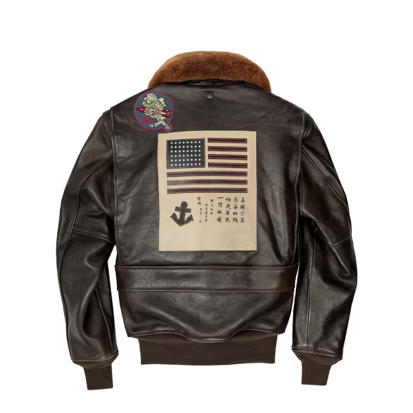 Top Gun Navy G-1 Flight Bomber Leather Jacket