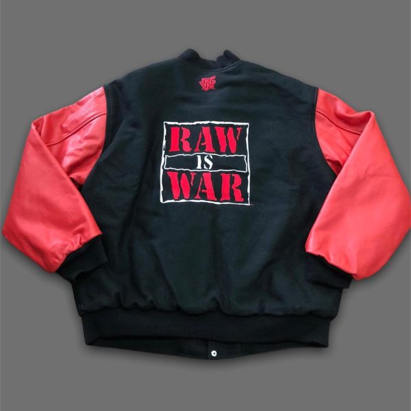 WWF Raw War Zone Jim Ross JR Letterman Jacket