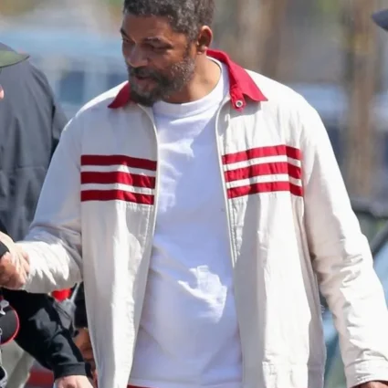 King Richard Will Smith White and Red Jacket