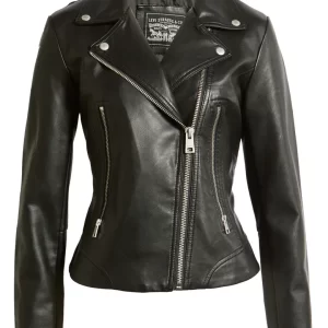 Levi Women's Faux Leather Moto Jacket