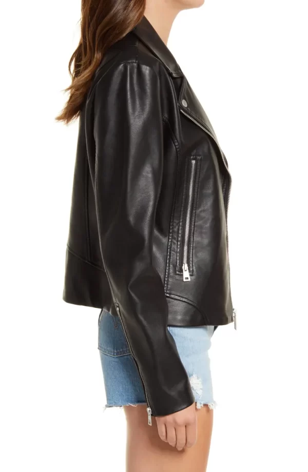 Levi Women's Faux Leather Moto Jacket