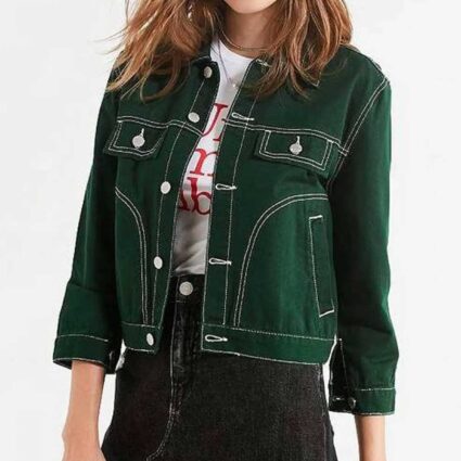 Massiah 9-1-1 Corinne Denim Green Jacket