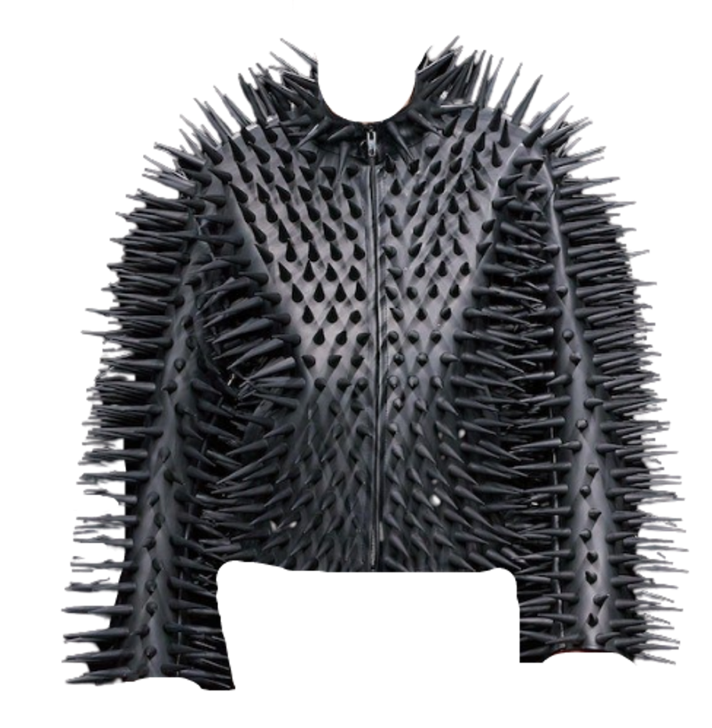 spiked balenciaga jacket