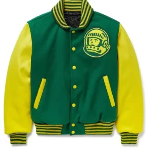 Astro Yellow and Green Varsity Jacket